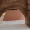 Handmade wooden nativity scene